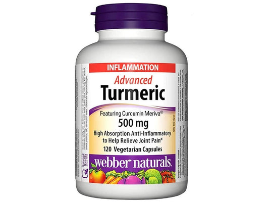 Webber Naturals Advanced Turmeric, 120 Capsules