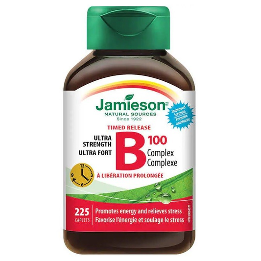 Jamieson Ultra Strength B100 Complex Caplets, 225 Caplets