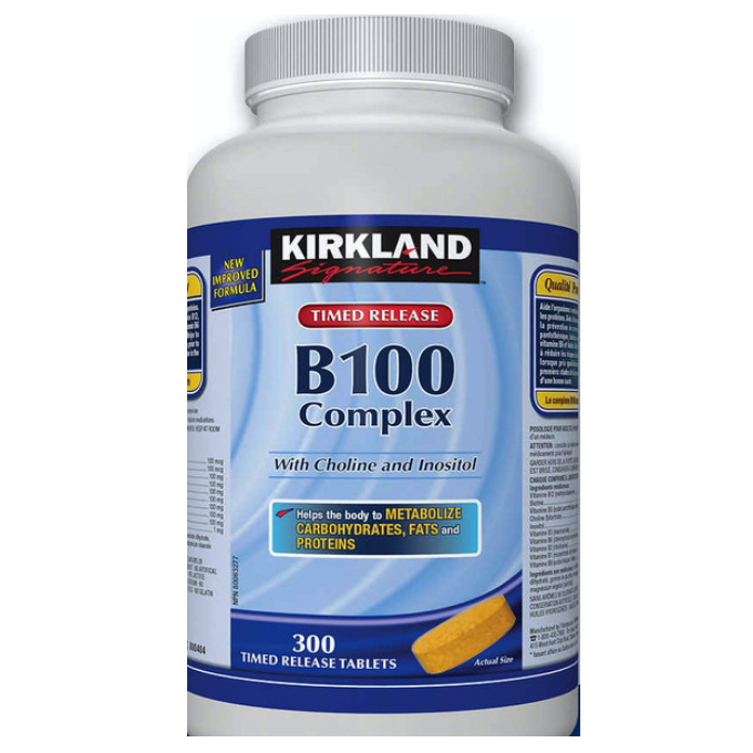 Kirkland Signature B100 Complex Tablets, 300 Tablets