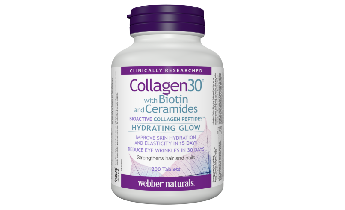 Webber Naturals Collagen30 with Biotin and Ceramides, 200 Tablets