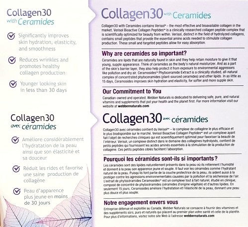 Webber Naturals Collagen30 with Biotin and Ceramides, 200 Tablets