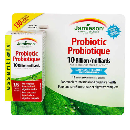 Jamieson Probiotic Capsules 10 Billion, 130 Capsules