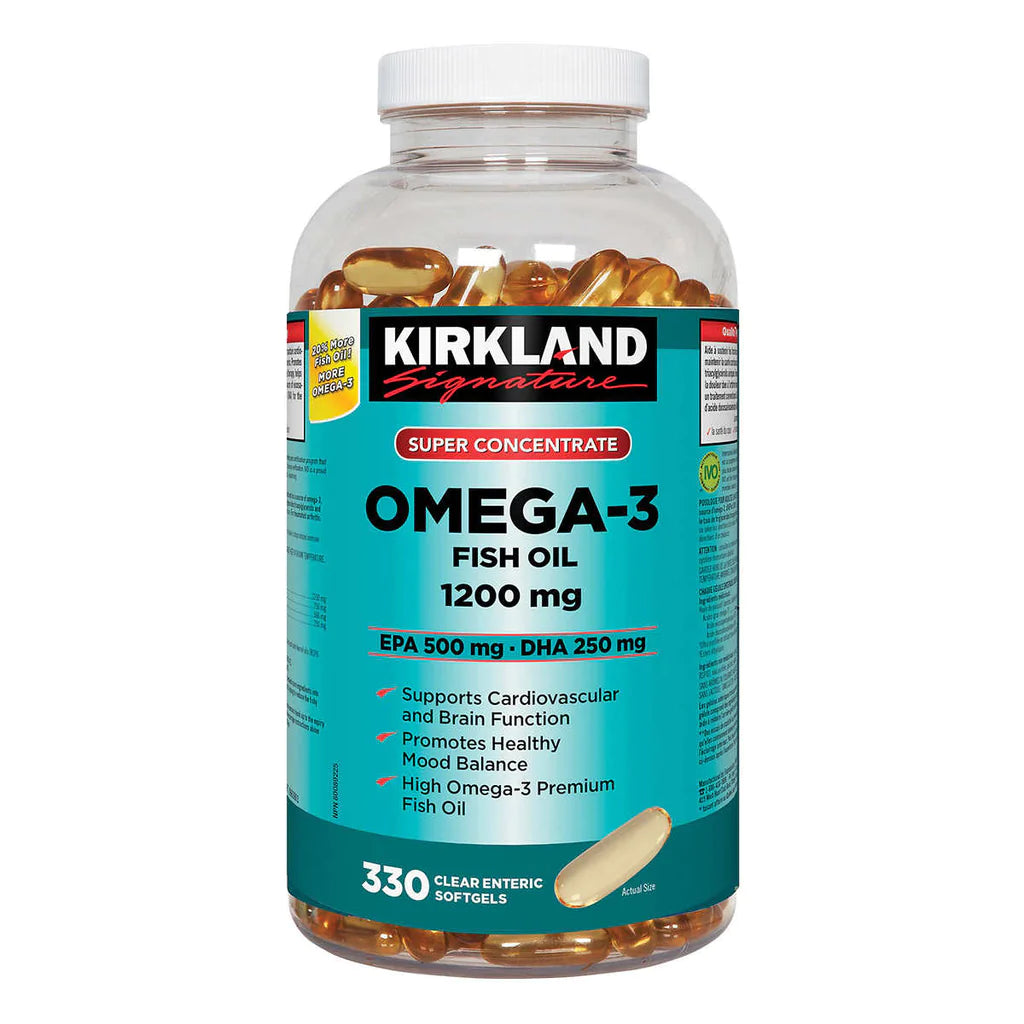 Kirkland Signature Super Concentrate Omega-3 Fish Oil, 330 Softgels