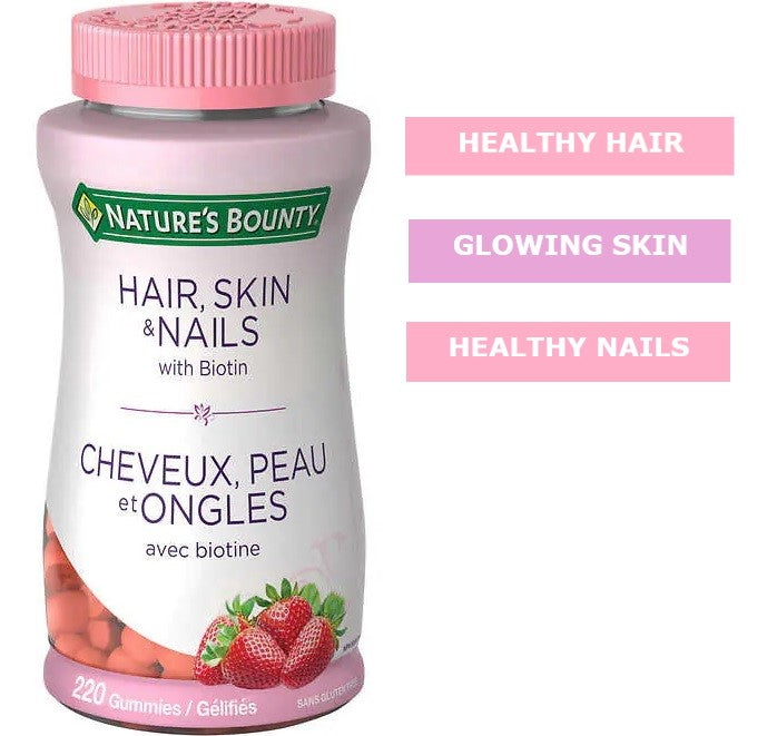 Nature’s Bounty Hair, Skin and Nails Gummies, 220 Gummies