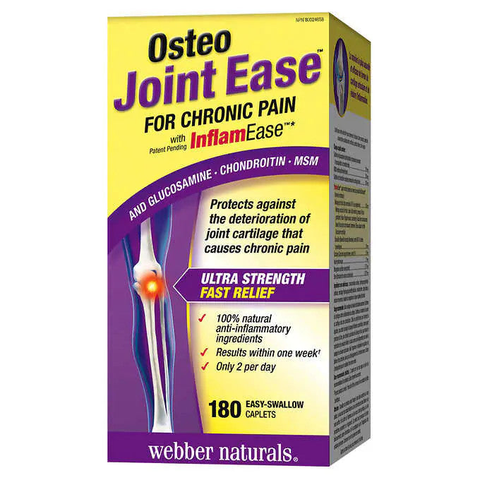 Webber Naturals Osteo Joint Ease, 180 Caplets