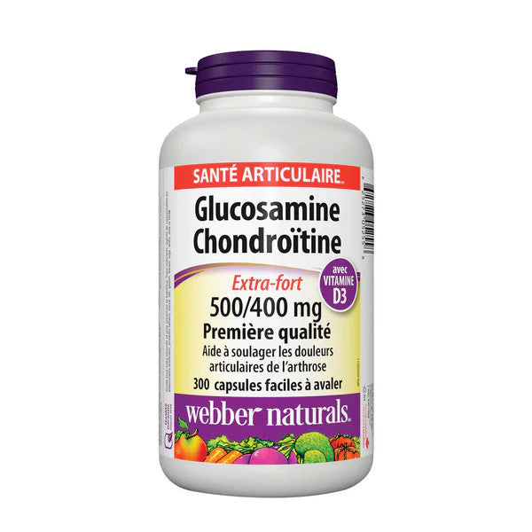 Webber Naturals Glucosamine & Chondroitin, 300 Capsules