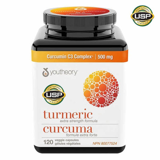 Youtheory Turmeric Extra Strength Formula, 120 Capsules